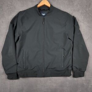 Abercrombie & Fitch Matte Black Bomber Jacket